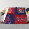Atlanta Braves Blanket - Fleece Blanket for Sofa - Cozy (Multiple Sizes) atlanta braves blanket fleece blanket for sofa cozy multiple sizes ver 18