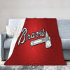 Atlanta Braves Blanket - Sherpa Blanket for Couch - Cozy atlanta braves blanket sherpa blanket for couch cozy ver 34