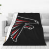 Atlanta Falcon Blankets - Fleece Blanket for Bed - Soft (Throw Size) atlanta falcon blankets fleece blanket for bed soft throw size ver 55