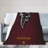 Atlanta Falcon Blankets - Sherpa Blanket for Couch - Cozy (Throw Size) atlanta falcon blankets sherpa blanket for couch cozy throw size ver 22