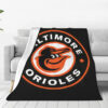 Baltimore Orioles Blanket - Fleece Blanket for Bed - Cozy (Queen Size) baltimore orioles blanket fleece blanket for bed cozy queen size ver 33