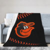 Baltimore Orioles Blankets - Fleece Blanket for Bed - Lightweight (Multiple Sizes) baltimore orioles blankets fleece blanket for bed lightweight multiple sizes ver 28