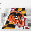 Baltimore Orioles Blankets - Fleece Blanket for Couch - Soft (Multiple Sizes) baltimore orioles blankets fleece blanket for couch soft multiple sizes ver 29