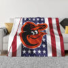 Baltimore Orioles Blankets - Sherpa Blanket for Gift - Lightweight (Queen Size) baltimore orioles blankets sherpa blanket for gift lightweight queen size ver 14