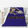 Baltimore Ravens Blanket - Fleece Blanket for Bed - Cozy (Multiple Sizes) baltimore ravens blanket fleece blanket for bed cozy multiple sizes ver 138