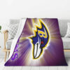 Baltimore Ravens Blanket - Fleece Blanket for Bed - Soft (Multiple Sizes) baltimore ravens blanket fleece blanket for bed soft multiple sizes ver 41