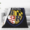 Baltimore Ravens Blanket - Fleece Blanket for Couch - Cozy (Throw Size) baltimore ravens blanket fleece blanket for couch cozy throw size ver 1