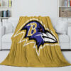 Baltimore Ravens Blanket - Fleece Blanket for Couch - Cozy (Throw Size) baltimore ravens blanket fleece blanket for couch cozy throw size ver 103