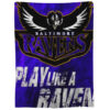 Baltimore Ravens Blanket - Fleece Blanket for Couch - Soft baltimore ravens blanket fleece blanket for couch soft ver 62