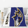 Baltimore Ravens Blanket - Fleece Blanket for Couch - Warm (Queen Size) baltimore ravens blanket fleece blanket for couch warm queen size ver 26