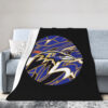 Baltimore Ravens Blanket - Fleece Blanket for Sofa - Warm (Multiple Sizes) baltimore ravens blanket fleece blanket for sofa warm multiple sizes ver 46