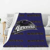 Baltimore Ravens Blanket - Sherpa Blanket for Bed - Cozy (Multiple Sizes) baltimore ravens blanket sherpa blanket for bed cozy multiple sizes ver 32