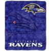 Baltimore Ravens Blanket - Sherpa Blanket for Bed - Cozy (Throw Size) baltimore ravens blanket sherpa blanket for bed cozy throw size ver 126