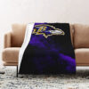 Baltimore Ravens Blanket - Sherpa Blanket for Bed - Soft (Queen Size) baltimore ravens blanket sherpa blanket for bed soft queen size ver 48