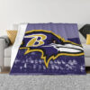 Baltimore Ravens Blanket - Sherpa Blanket for Bed - Warm (Throw Size) baltimore ravens blanket sherpa blanket for bed warm throw size ver 72
