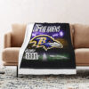 Baltimore Ravens Blanket - Sherpa Blanket for Couch - Cozy baltimore ravens blanket sherpa blanket for couch cozy ver 65