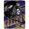 Baltimore Ravens Blanket - Sherpa Blanket for Gift - Lightweight (Throw Size) baltimore ravens blanket sherpa blanket for gift lightweight throw size ver 118