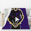 Baltimore Ravens Blanket - Sherpa Blanket for Gift - Lightweight (Throw Size) baltimore ravens blanket sherpa blanket for gift lightweight throw size ver 137