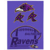 Baltimore Ravens Blanket - Sherpa Blanket for Sofa - Cozy (Throw Size) baltimore ravens blanket sherpa blanket for sofa cozy throw size ver 16