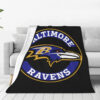 Baltimore Ravens Blanket - Sherpa Blanket for Sofa - Cozy baltimore ravens blanket sherpa blanket for sofa cozy ver 15