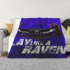 Baltimore Ravens Blankets - Fleece Blanket for Couch - Lightweight (Queen Size) baltimore ravens blankets fleece blanket for couch lightweight queen size ver 77