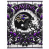 Baltimore Ravens Blankets - Fleece Blanket for Couch - Lightweight (Queen Size) baltimore ravens blankets fleece blanket for couch lightweight queen size ver 95