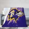 Baltimore Ravens Blankets - Fleece Blanket for Gift - Warm (Throw Size) baltimore ravens blankets fleece blanket for gift warm throw size ver 80