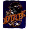 Baltimore Ravens Blankets - Sherpa Blanket for Bed - Cozy (Queen Size) baltimore ravens blankets sherpa blanket for bed cozy queen size ver 110