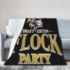 Baltimore Ravens Blankets - Sherpa Blanket for Bed - Lightweight (Queen Size) baltimore ravens blankets sherpa blanket for bed lightweight queen size ver 40