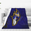 Baltimore Ravens Blankets - Sherpa Blanket for Bed - Soft (Multiple Sizes) baltimore ravens blankets sherpa blanket for bed soft multiple sizes ver 20