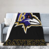Baltimore Ravens Blankets - Sherpa Blanket for Couch - Soft (Multiple Sizes) baltimore ravens blankets sherpa blanket for couch soft multiple sizes ver 35