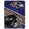 Baltimore Ravens Blankets - Sherpa Blanket for Gift - Cozy (Queen Size) baltimore ravens blankets sherpa blanket for gift cozy queen size ver 116
