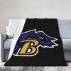 Baltimore Ravens Blankets - Sherpa Blanket for Sofa - Cozy (Multiple Sizes) baltimore ravens blankets sherpa blanket for sofa cozy multiple sizes ver 139