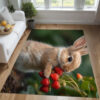 Bloom Nestify Bunny & Strawberry Rug – Sweet Nature Charm for Your Home bloom-nestify-bunny-strawberry-rug-sweet-nature-charm-for-your-home