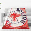 Boston Red Sox Blanket - Sherpa Blanket for Gift - Warm (Queen Size) boston red sox blanket sherpa blanket for gift warm queen size ver 65