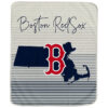 Boston Red Sox Blankets - Fleece Blanket for Couch - Warm (Multiple Sizes) boston red sox blankets fleece blanket for couch warm multiple sizes ver 44