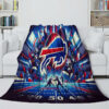 Buffalo Bills Blanket - Sherpa Blanket for Bed - Lightweight (Throw Size) buffalo bills blanket sherpa blanket for bed lightweight throw size ver 64