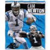 Carolina Panthers Blanket - Fleece Blanket for Bed - Cozy carolina panthers blanket fleece blanket for bed cozy ver 44