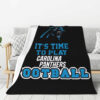 Carolina Panthers Blankets - Fleece Blanket for Couch - Cozy (Multiple Sizes) carolina panthers blankets fleece blanket for couch cozy multiple sizes ver 12