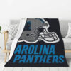 Carolina Panthers Blankets - Sherpa Blanket for Couch - Warm (Queen Size) carolina panthers blankets sherpa blanket for couch warm queen size ver 14