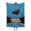 Carolina Panthers Blankets - Sherpa Blanket for Sofa - Cozy (Throw Size) carolina panthers blankets sherpa blanket for sofa cozy throw size ver 8