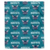 Charlotte Hornets Blanket - Fleece Blanket for Sofa - Warm (Throw Size) charlotte hornets blanket fleece blanket for sofa warm throw size ver 11