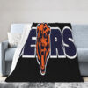 Chicago Bears Blanket - Fleece Blanket for Bed - Soft (Multiple Sizes) chicago bears blanket fleece blanket for bed soft multiple sizes ver 1