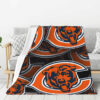 Chicago Bears Blanket - Fleece Blanket for Bed - Warm chicago bears blanket fleece blanket for bed warm ver 53
