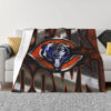 Chicago Bears Blanket - Fleece Blanket for Sofa - Warm chicago bears blanket fleece blanket for sofa warm ver 31