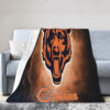 Chicago Bears Blanket - Sherpa Blanket for Bed - Soft (Throw Size) chicago bears blanket sherpa blanket for bed soft throw size ver 41