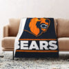 Chicago Bears Blankets - Fleece Blanket for Gift - Cozy (Throw Size) chicago bears blankets fleece blanket for gift cozy throw size ver 24