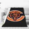 Chicago Bears Blankets - Sherpa Blanket for Bed - Lightweight (Throw Size) chicago bears blankets sherpa blanket for bed lightweight throw size ver 101