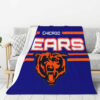 Chicago Bears Blankets - Sherpa Blanket for Bed - Soft (Queen Size) chicago bears blankets sherpa blanket for bed soft queen size ver 9