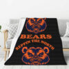 Chicago Bears Blankets - Sherpa Blanket for Couch - Lightweight (Throw Size) chicago bears blankets sherpa blanket for couch lightweight throw size ver 44